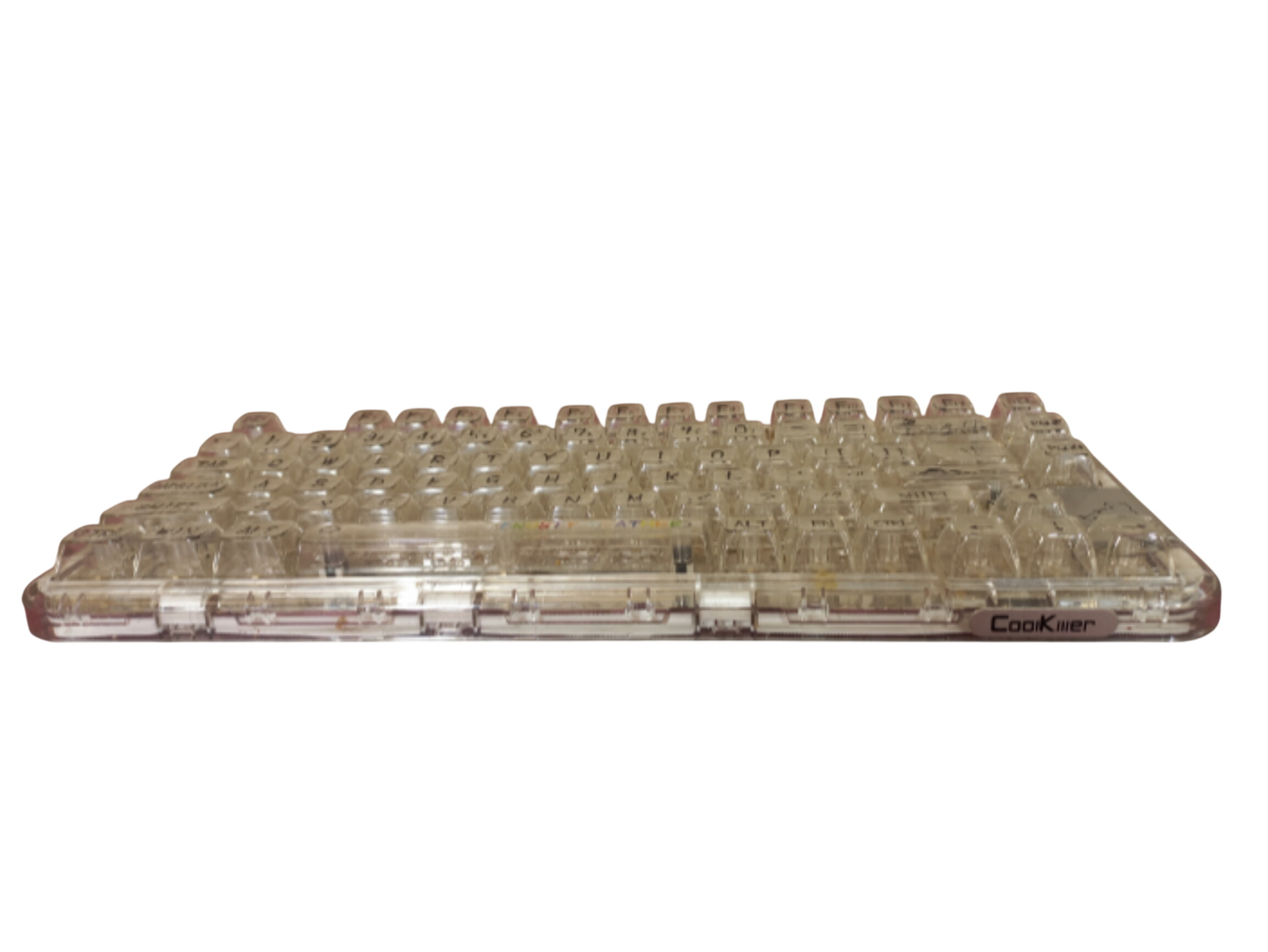 Clavier mécanique transparent de la marque COOL KILLER CK 75 . Une largeur de 37 cm , une longueur de 14 cm . Bon etat Bon état - 56,00 € Clavier mécanique transparent de la marque COOL KILLER CK 75 . Une largeur de 37 cm , une longueur de 14 cm . Bon etat Bon état reconditionné disponible sur Label Emmaüs