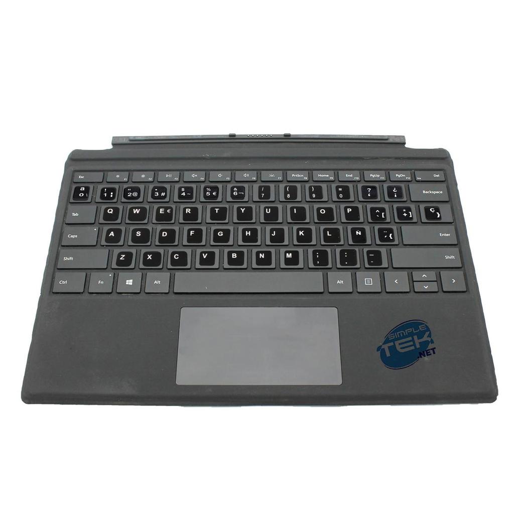 Voir photo 1 de Clavier Microsoft QWERTY Espagnol rétroéclairé 1725 Surface Pro | Dero Clavier Microsoft QWERTY Espagnol rétroéclairé 1725 Surface Pro Reconditionné Microsoft reconditionné | Dero
