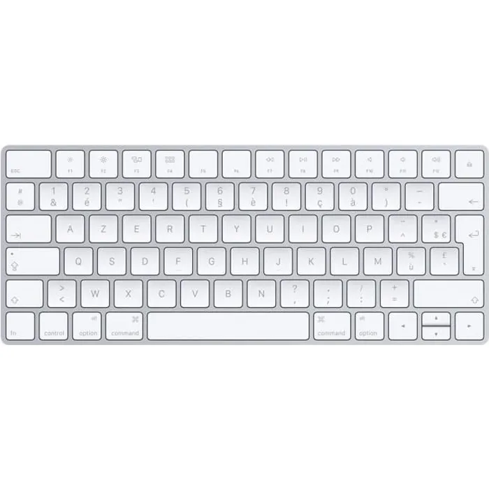 clavier pc Apple Magic Keyboard MLA22F/A - Clavier sans fil compact Bluetooth rechargeable (AZERTY Francais) Reconditionné - 64,99 € clavier pc Apple Magic Keyboard MLA22F/A - Clavier sans fil compact Bluetooth rechargeable (AZERTY Francais) Reconditionné N/A reconditionné disponible sur Cdiscount Seconde Vie