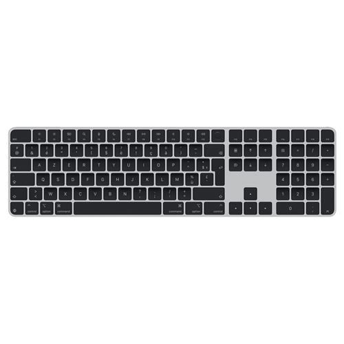 Clavier sans fil Azerty Apple Magic Keyboard avec Touch ID et pavé numérique Noir État correct Apple reconditionné disponible sur Fnac