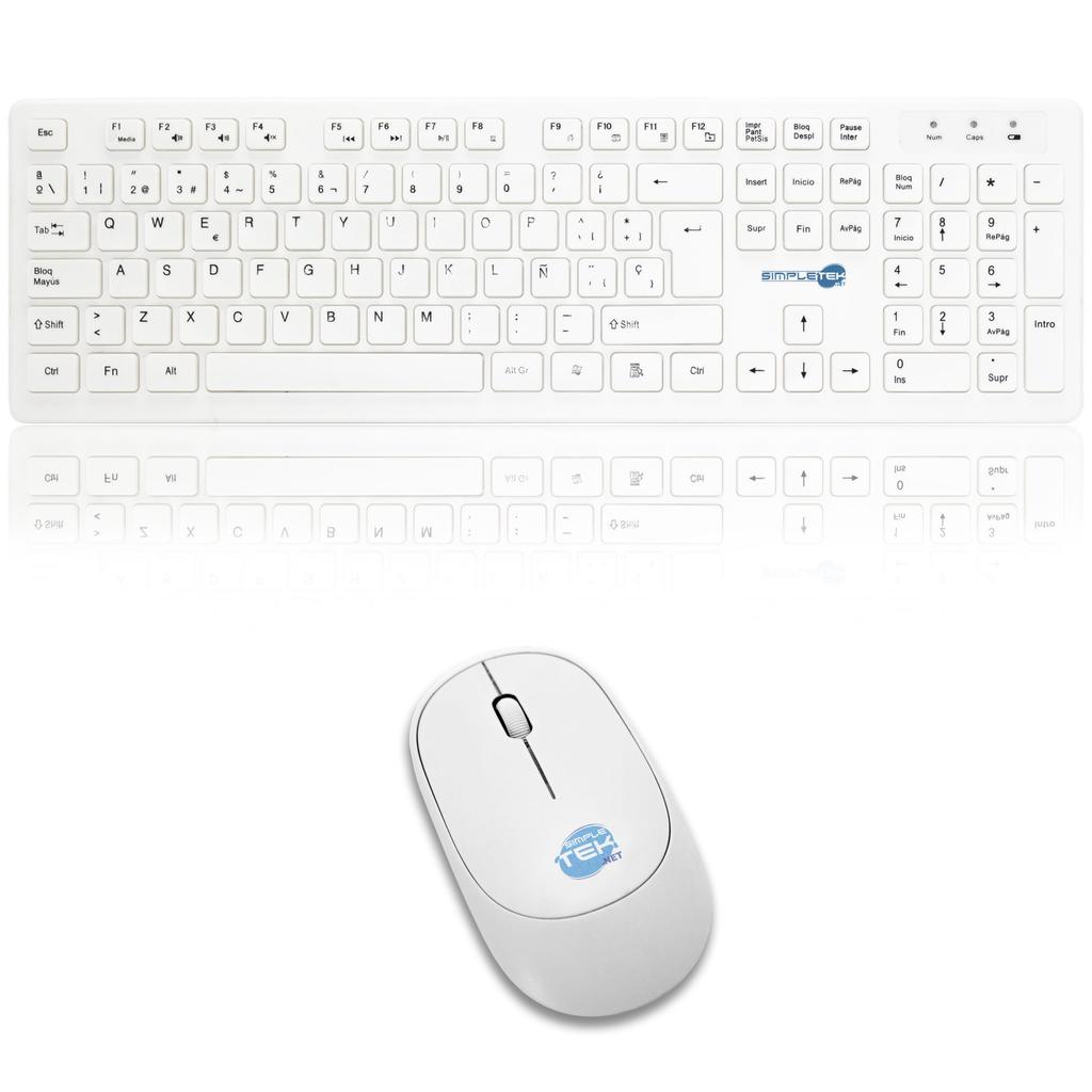 Acheter Clavier Simpletek QWERTY Espagnol Sans-fil M&K SPAGNOLA Kit Mouse and Keyboard Reconditionné - 30,00 € | Dero Clavier Simpletek QWERTY Espagnol Sans-fil M&K SPAGNOLA Kit Mouse and Keyboard Reconditionné N/A reconditionné disponible sur Backmarket | Dero