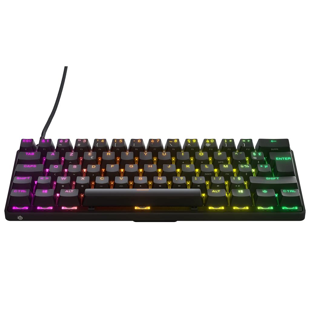 Clavier Steelseries AZERTY Français rétroéclairé Apex Pro Mini Reconditionné - 220,00 € Clavier Steelseries AZERTY Français rétroéclairé Apex Pro Mini Reconditionné SteelSeries reconditionné disponible sur Backmarket
