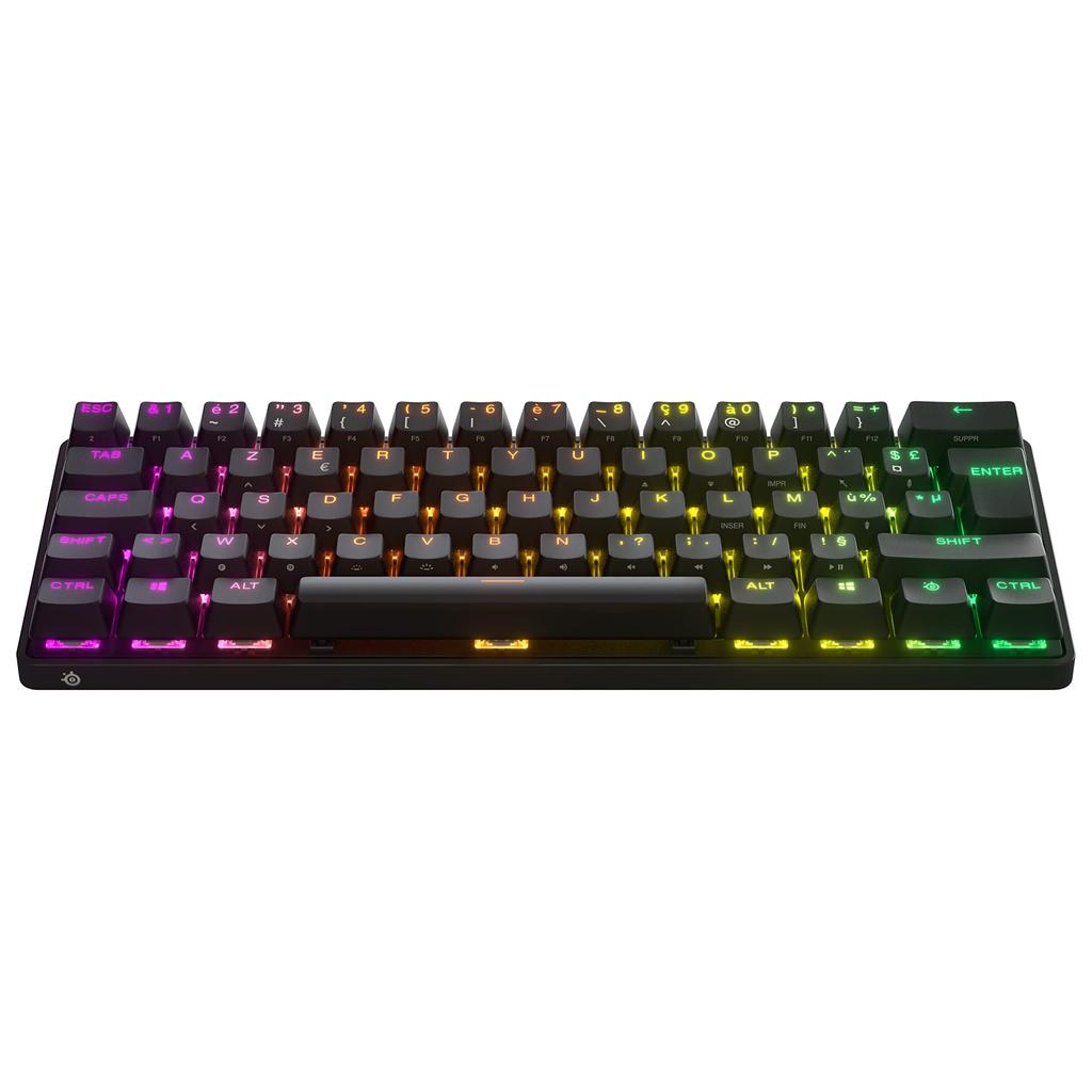Clavier Steelseries AZERTY Français Sans-fil rétroéclairé Apex Pro Mini Reconditionné - 200,00 € Clavier Steelseries AZERTY Français Sans-fil rétroéclairé Apex Pro Mini Reconditionné SteelSeries reconditionné disponible sur Backmarket