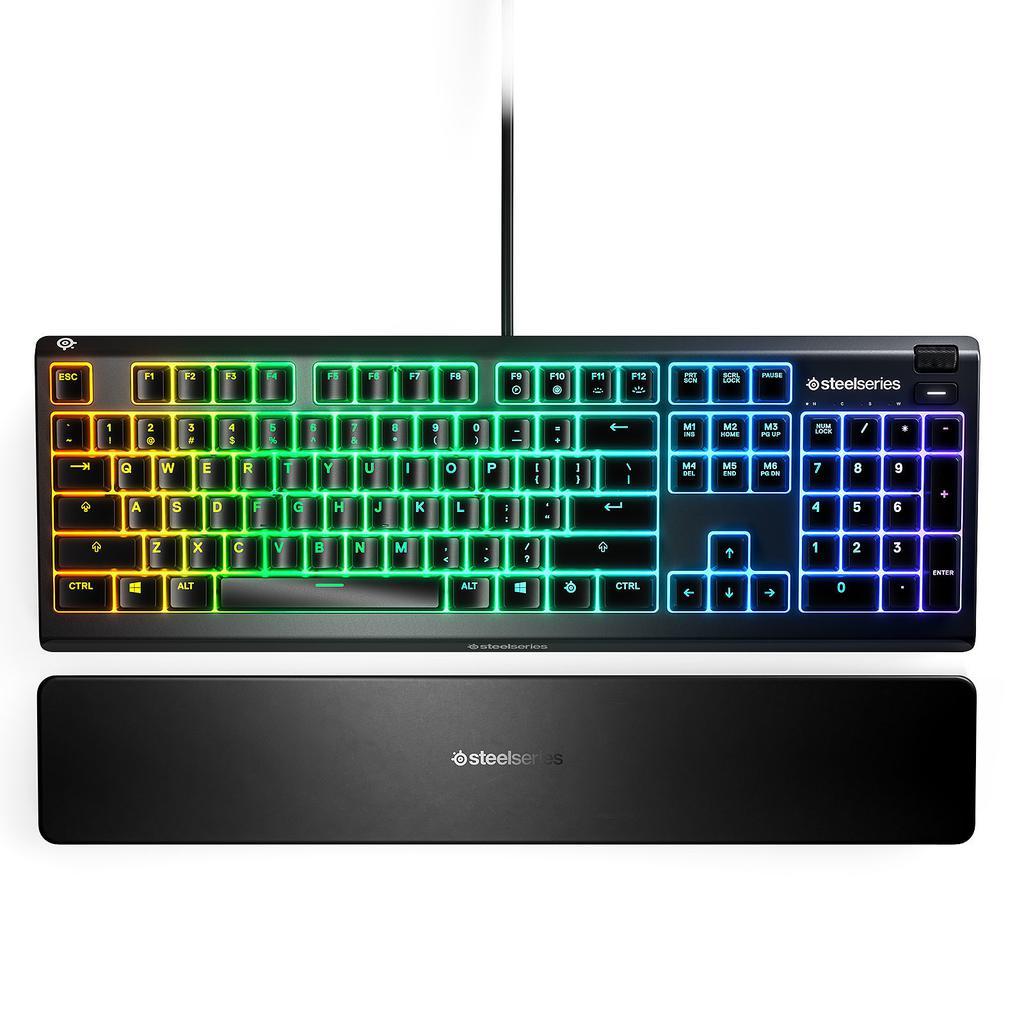 Clavier Steelseries QWERTY Anglais (US) rétroéclairé Apex 3 Reconditionné SteelSeries reconditionné disponible sur Backmarket