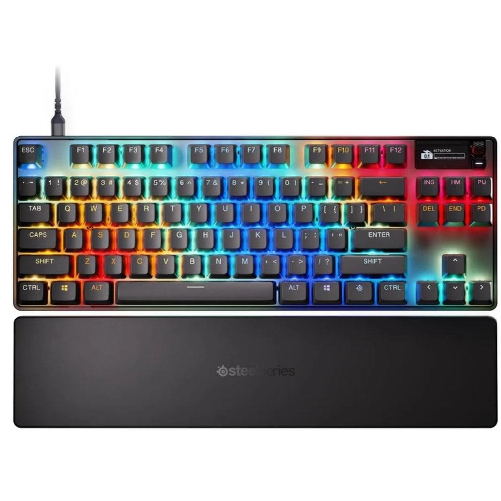 Clavier Steelseries QWERTY Anglais (US) rétroéclairé Apex Pro Gen 3 TKL Black Reconditionné - 186,99 € Clavier Steelseries QWERTY Anglais (US) rétroéclairé Apex Pro Gen 3 TKL Black Reconditionné SteelSeries reconditionné disponible sur Backmarket