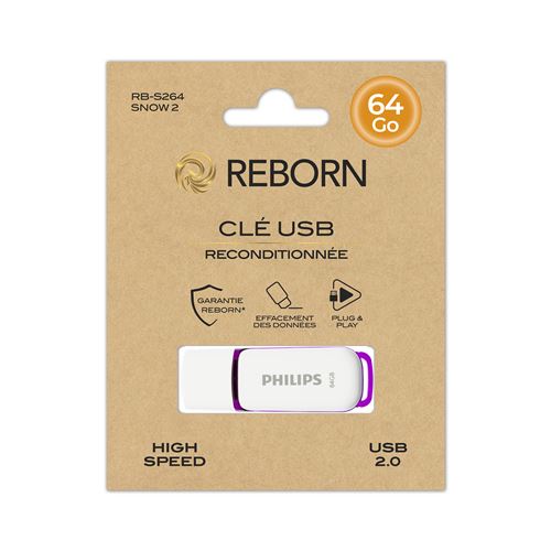 Clé USB 2 64 Go Reconditionné Reborn État correct N/A reconditionné disponible sur Fnac