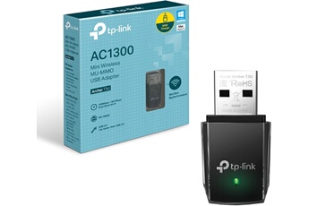 Clé WiFi Puissante AC1300 Mbps, Adaptateur USB WiFi, dongle WiFi, USB 3.0 Double Bande, 2.4G / 5GHz, MU-MIMO, Compatible avec Windows Très bon état TP-Link reconditionné disponible sur Darty | Dero