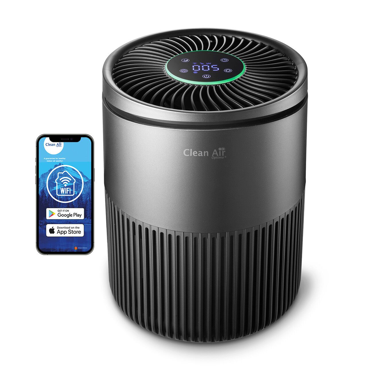 Clean Air Optima Purificateur d'air ioniseur HEPA UV intelligent CA-503T Compact Smart Titan Parfait état - 99,25 € Clean Air Optima Purificateur d'air ioniseur HEPA UV intelligent CA-503T Compact Smart Titan Parfait état Clean Air Optima reconditionné disponible sur Refurbed | Dero