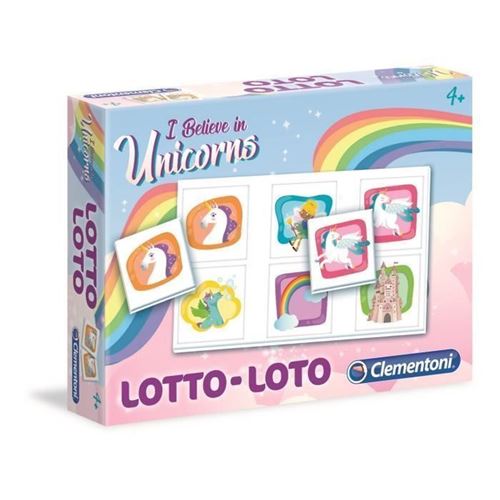 CLEMENTONI Jeu de Loto - Licornes - Jeu educatif État correct Clementoni reconditionné disponible sur Fnac