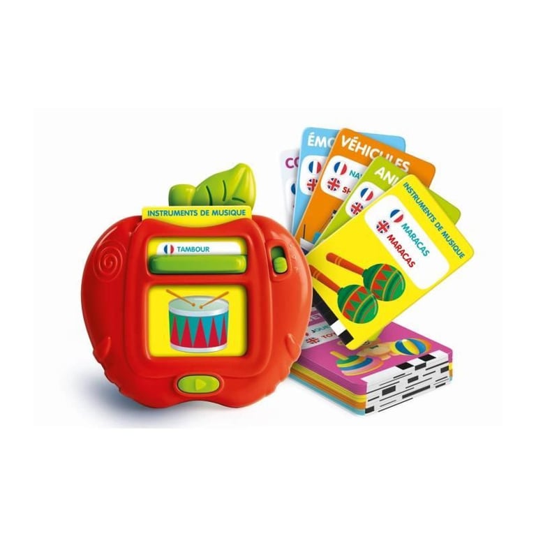 CLEMENTONI - Mes 100 premiers mots Bilingue - Jouets éducatifs - 2 modes de jeux : Quiz et découverte - Sons et comptines - Excellent état Parfait état Clementoni reconditionné disponible sur Pixmania