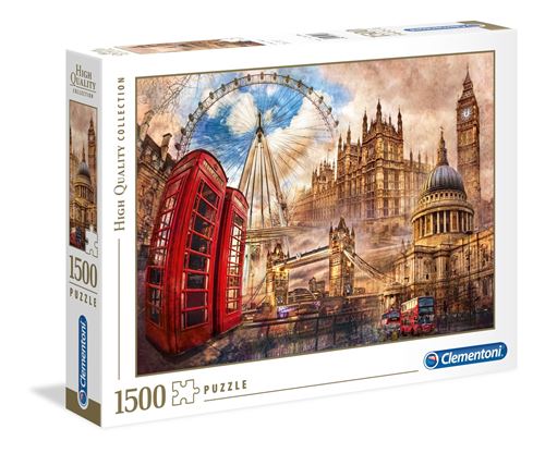 Clementoni puzzle Londen Vintage 1500 pièces État correct Clementoni reconditionné disponible sur Fnac