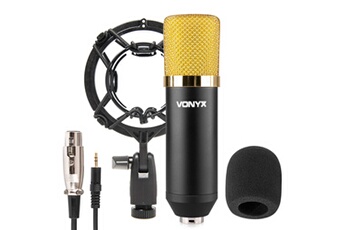 CM400 - Microphone à Condensateur - Noir et Or Très bon état Vonyx reconditionné disponible sur Darty