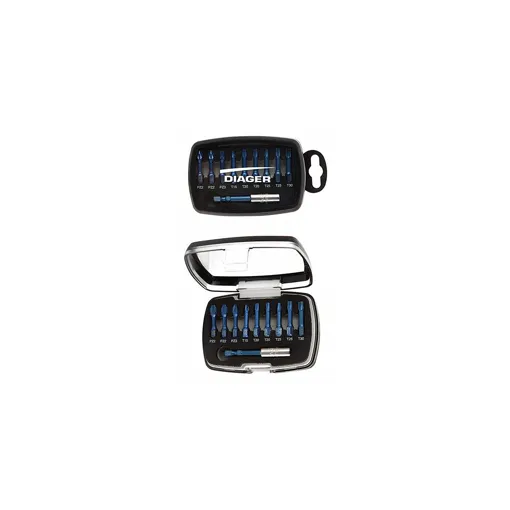 Coffret 10 pcs d'embouts de vissage + porte-embout BLUE SHOCK - 631C - Diager occasion reconditionné disponible sur Rakuten