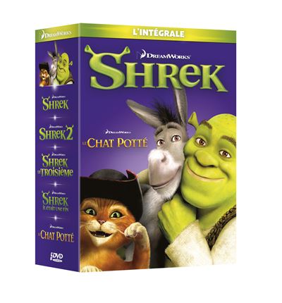 Coffret 100% Shrek 1 à 5 DVD État correct reconditionné disponible sur Fnac | Dero