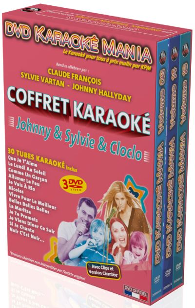 Coffret 3 DVD Karaoké Mania Johnny & Sylvie & Cloclo État correct reconditionné disponible sur Fnac
