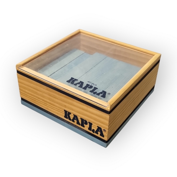 Coffret 40 planchettes bleu clair Kapla Kapla reconditionné disponible sur Revaltoys | Dero