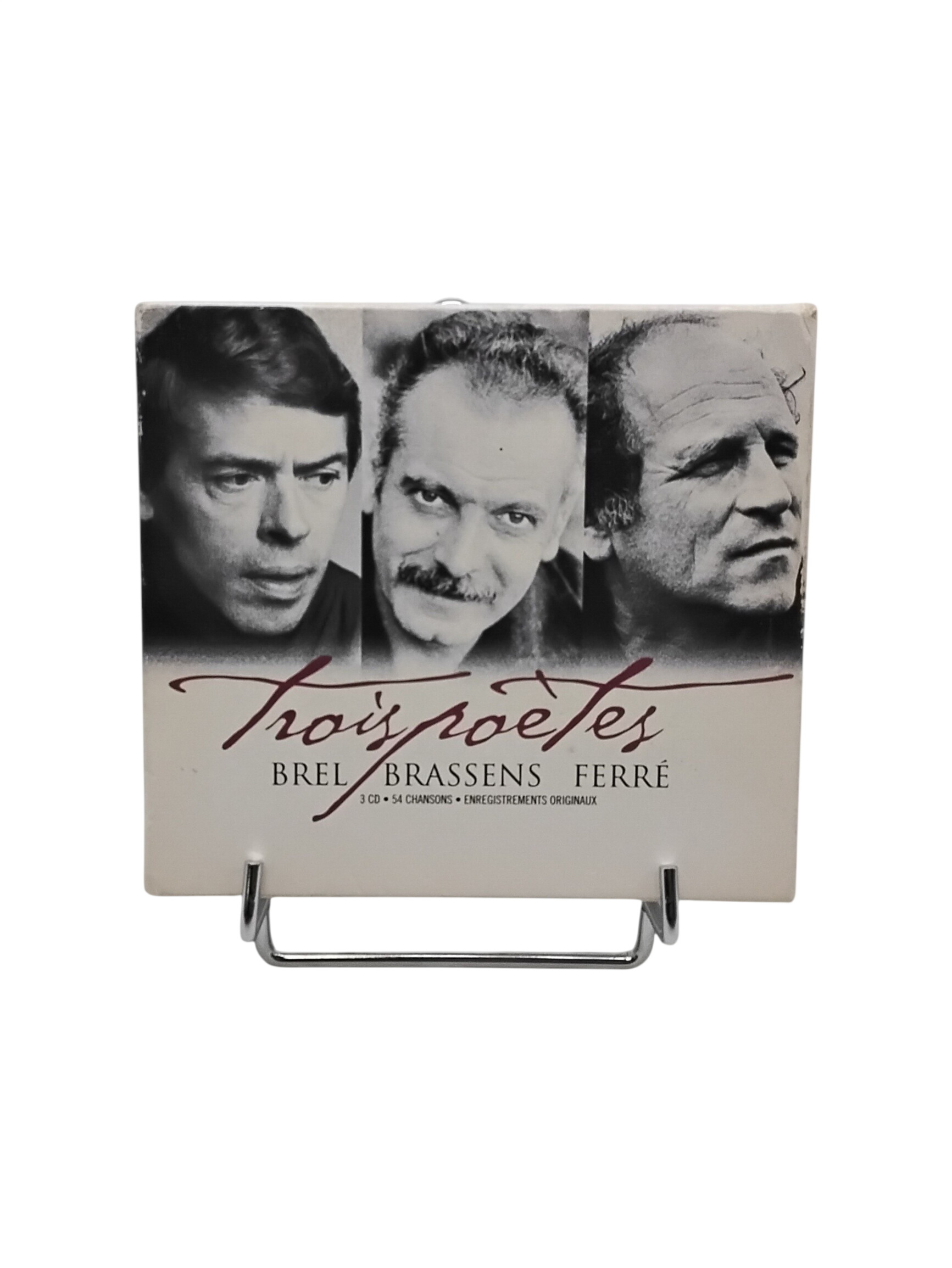 Coffret CD - Trois Poètes Brel, Brassens, Ferré Bon état - 10,00 € Coffret CD - Trois Poètes Brel, Brassens, Ferré Bon état reconditionné disponible sur Label Emmaüs