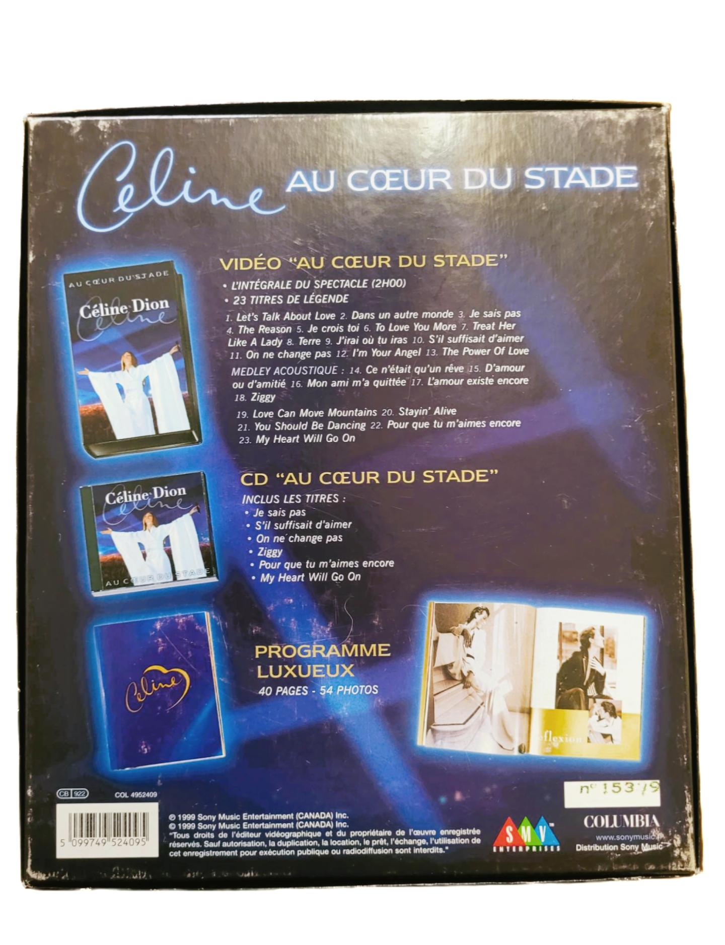 Voir photo 5 de Coffret collector "Céline Dion : Au coeur du stade" Coffret collector "Céline Dion : Au coeur du stade" Bon état reconditionné photo 5