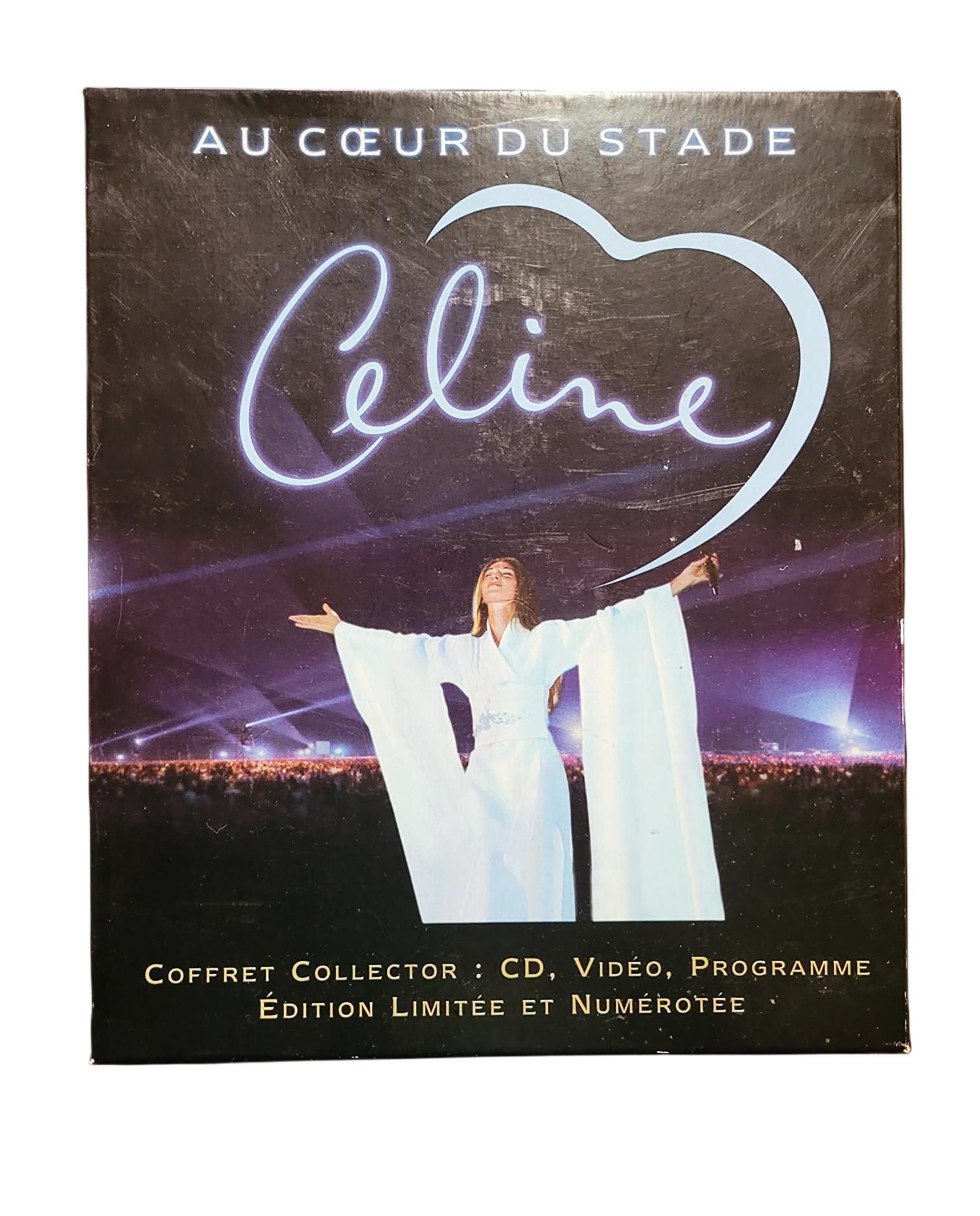 Coffret collector "Céline Dion : Au coeur du stade" Bon état - 14,00 € Coffret collector "Céline Dion : Au coeur du stade" Bon état reconditionné disponible sur Label Emmaüs