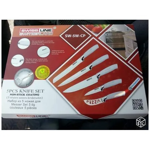 Coffret Couteaux Swiss Line 5 Pieces + Économe Sw 5w Cp Bon état reconditionné disponible sur Rakuten