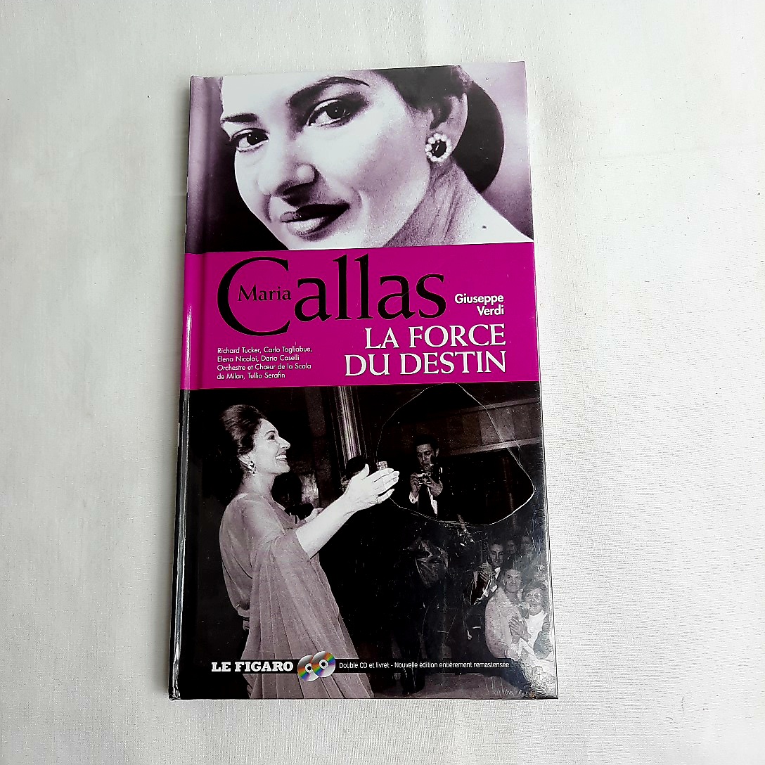 COFFRET de 2 CD "Maria CALLAS : La force du destin" musique de Verdi - état neuf Parfait état - 10,00 € COFFRET de 2 CD "Maria CALLAS : La force du destin" musique de Verdi - état neuf Parfait état reconditionné disponible sur Label Emmaüs