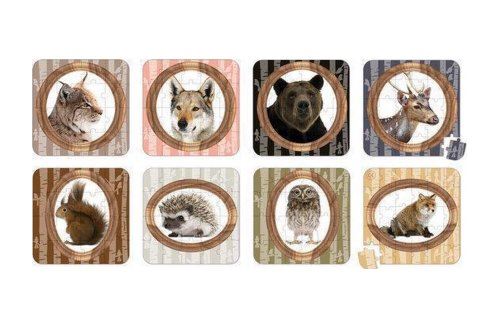 Coffret de 4 puzzles progressifs sur les animaux de la forêt - 16 - 20 - 24 - 30 pieces - janod - j02823 État correct Janod reconditionné disponible sur Fnac