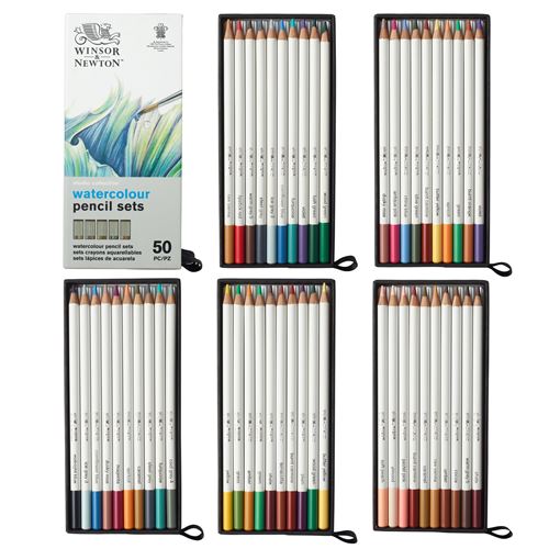 Coffret de 50 crayons aquarellables Winsor & Newton Studio Collection État correct Winsor & Newton reconditionné disponible sur Fnac