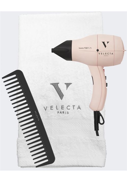 COFFRET Détente : sèche-cheveux ICONIC TGR 1.7i + peigne + serviette brodée État correct N/A reconditionné disponible sur Fnac