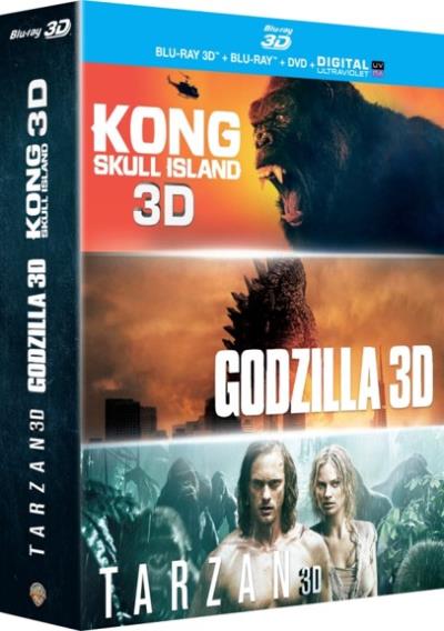 Coffret Godzilla Kong : Skull Island Tarzan Blu-ray 3D + 2D État correct reconditionné disponible sur Fnac