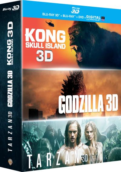 Coffret Godzilla Kong : Skull Island Tarzan Blu-ray État correct reconditionné disponible sur Fnac
