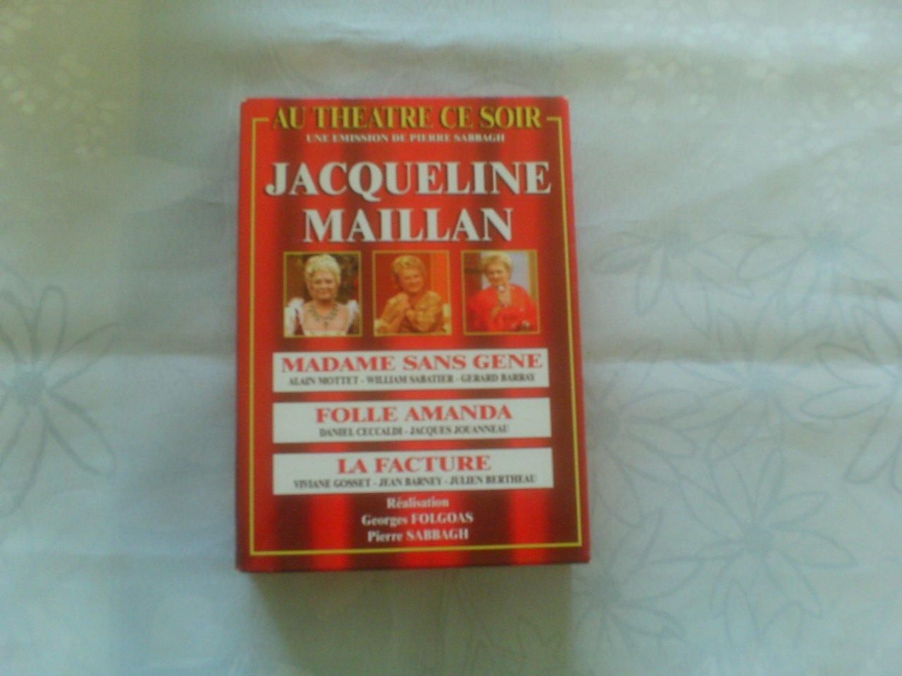 Acheter Coffret Jacqueline Maillan 3 DVD : Folle Amanda / Madame Sans-gêne / La Facture Bon état - 11,08 € Coffret Jacqueline Maillan 3 DVD : Folle Amanda / Madame Sans-gêne / La Facture Bon état reconditionné disponible sur Label Emmaüs