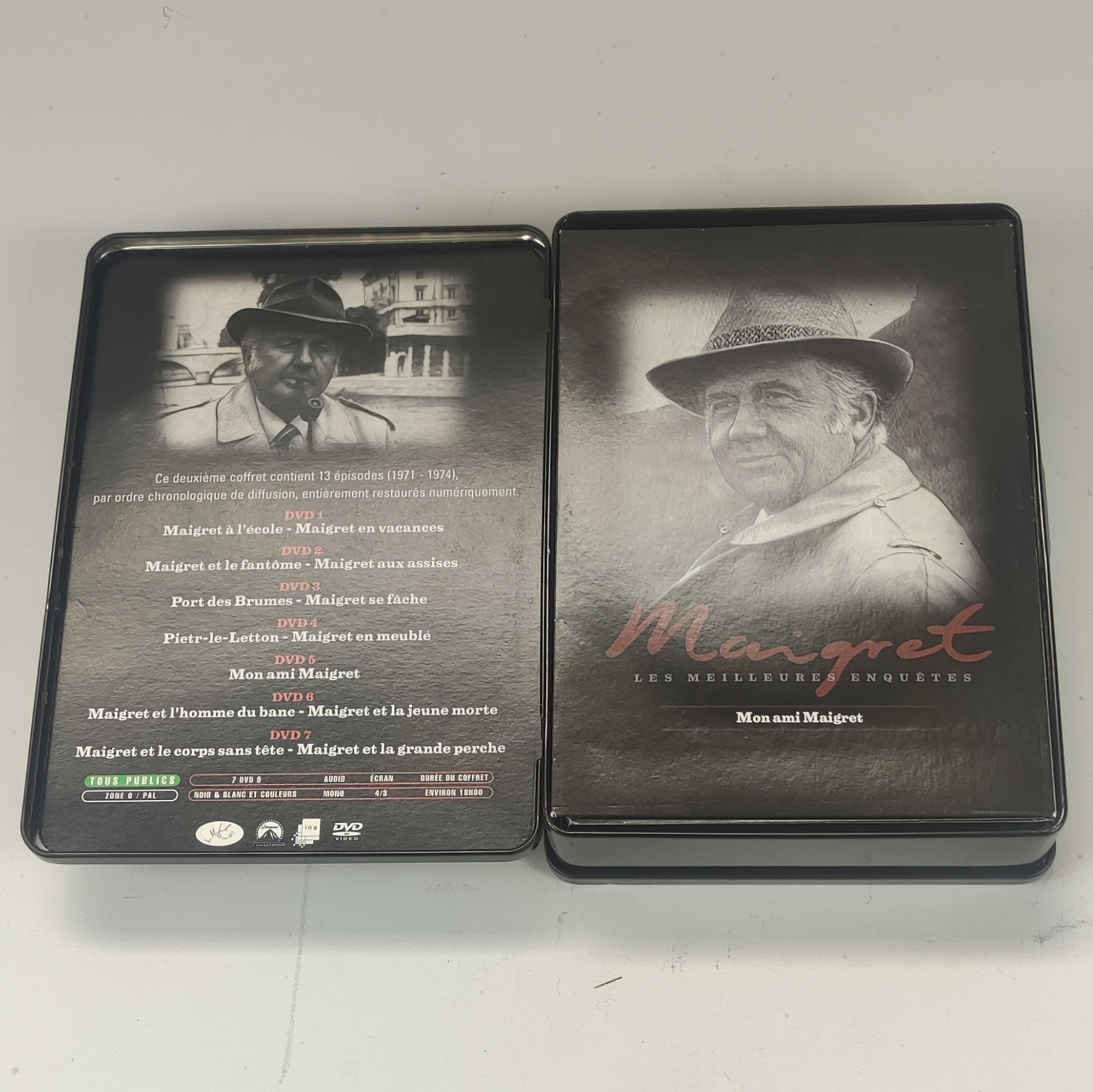 Voir photo 6 de Coffret métal 7 DVD "Maigret les meilleures enquêtes" Saison 2 Coffret métal 7 DVD "Maigret les meilleures enquêtes" Saison 2 Très bon état reconditionné photo 6