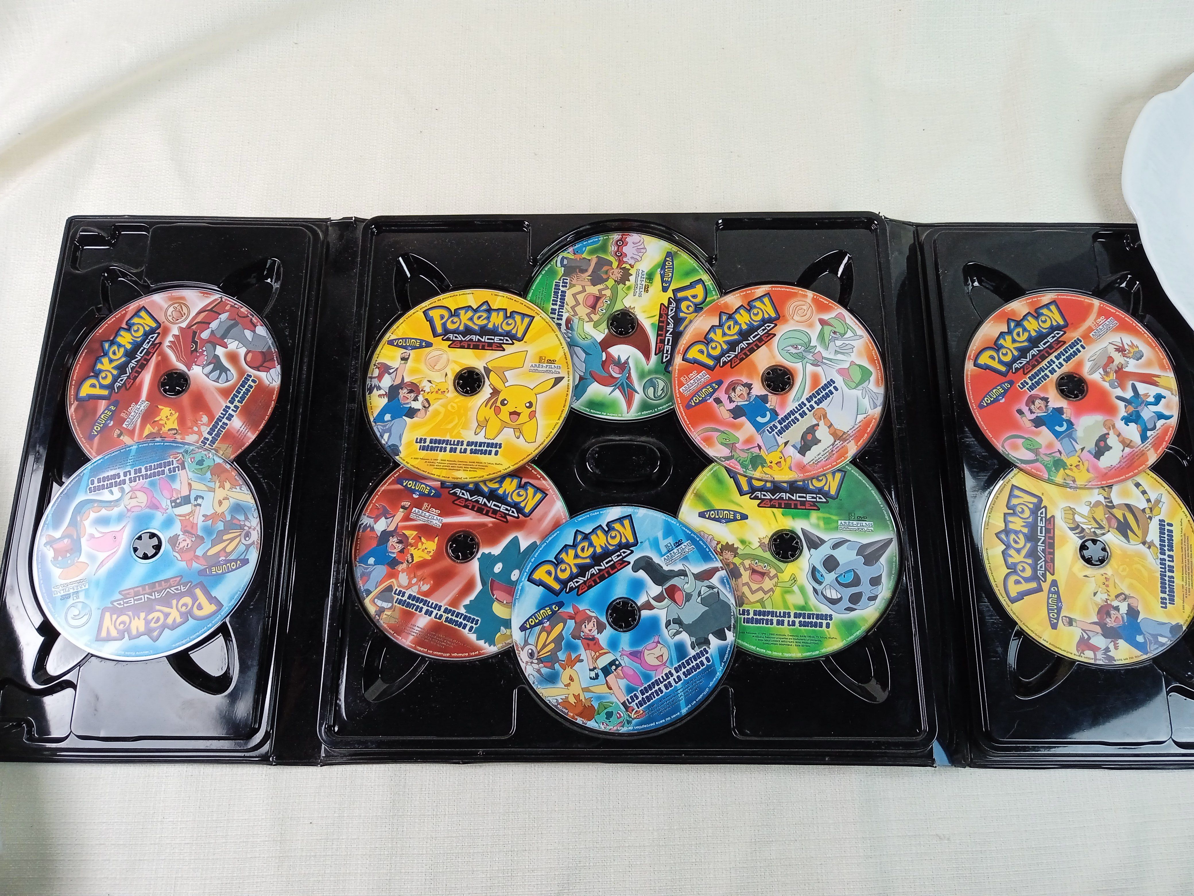 Voir photo 2 de Coffret POKEMON ADVANCED BATTLE, coffret collector 10 dvds Coffret POKEMON ADVANCED BATTLE, coffret collector 10 dvds Bon état reconditionné photo 2