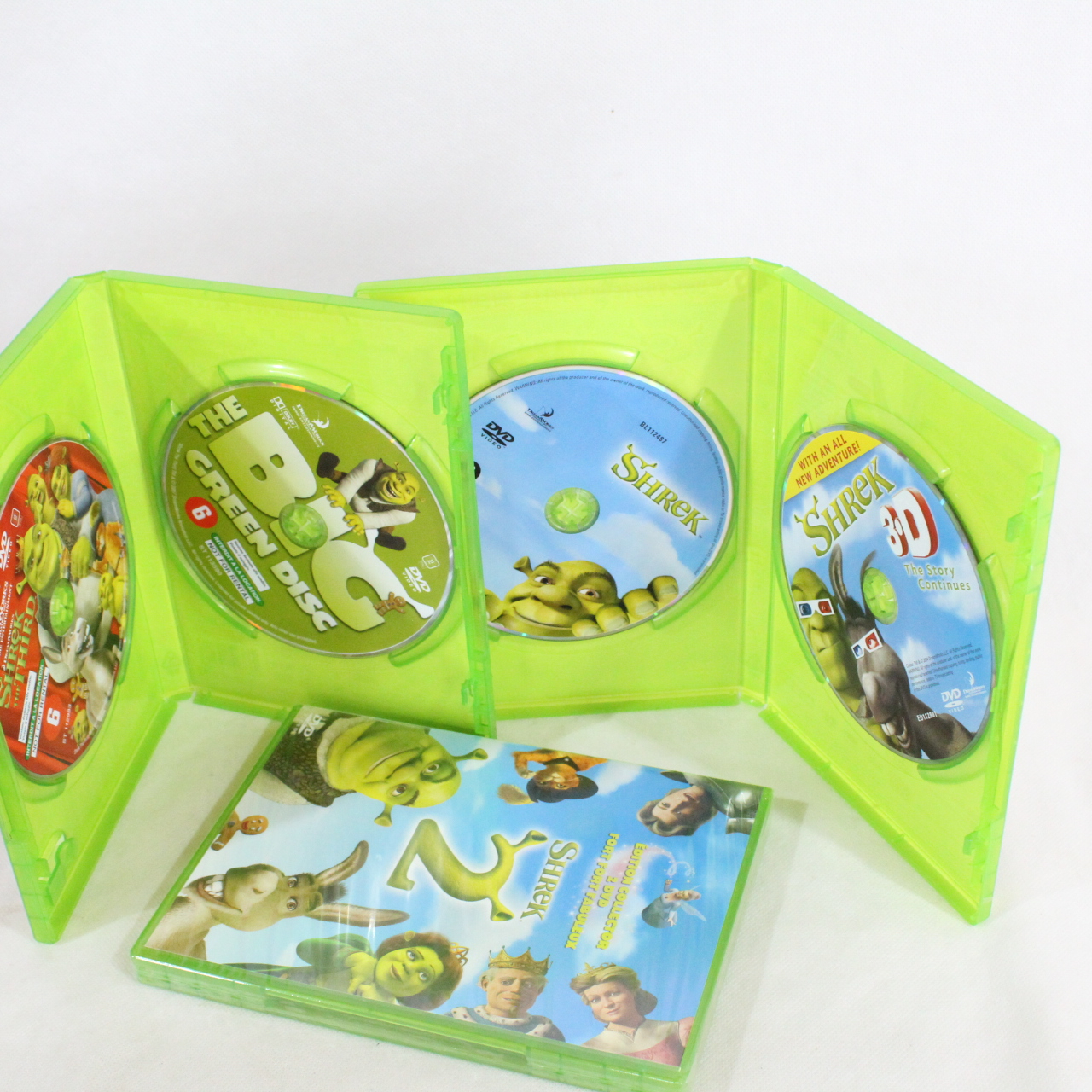 Voir photo 3 de COFFRET SHREK LA TRILOGIE COFFRET SHREK LA TRILOGIE Bon état reconditionné photo 3