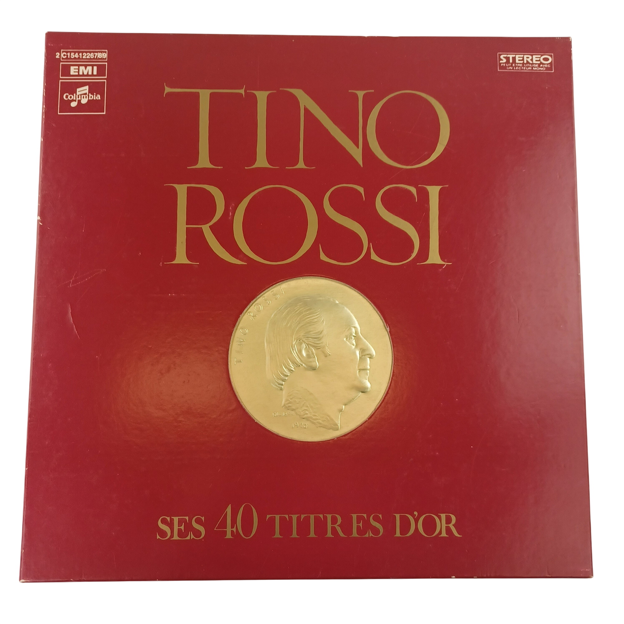 Acheter Coffret vinyle de Tino Rossi, ses 40 titres d'or en 33 tours Très bon état - 11,00 € Coffret vinyle de Tino Rossi, ses 40 titres d'or en 33 tours Très bon état reconditionné disponible sur Label Emmaüs