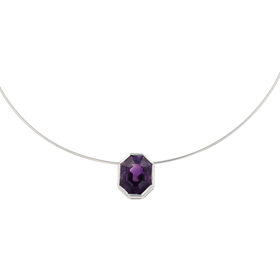 Collier améthyste Parfait état - 1490,00 € Collier améthyste Parfait état reconditionné disponible sur Gemme Les Bijoux
