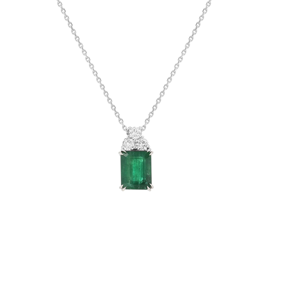 Collier émeraude Parfait état - 3600,00 € Collier émeraude Parfait état reconditionné disponible sur Gemme Les Bijoux