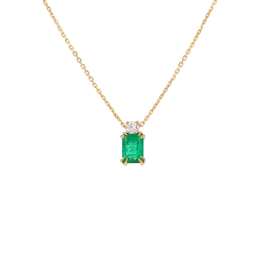 Collier émeraude Parfait état - 1900,00 € Collier émeraude Parfait état reconditionné disponible sur Gemme Les Bijoux