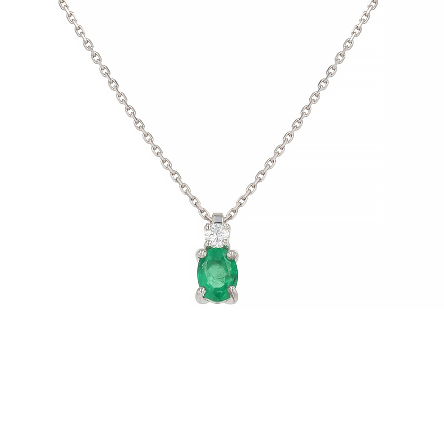 Collier émeraude Parfait état - 1600,00 € Collier émeraude Parfait état reconditionné disponible sur Gemme Les Bijoux