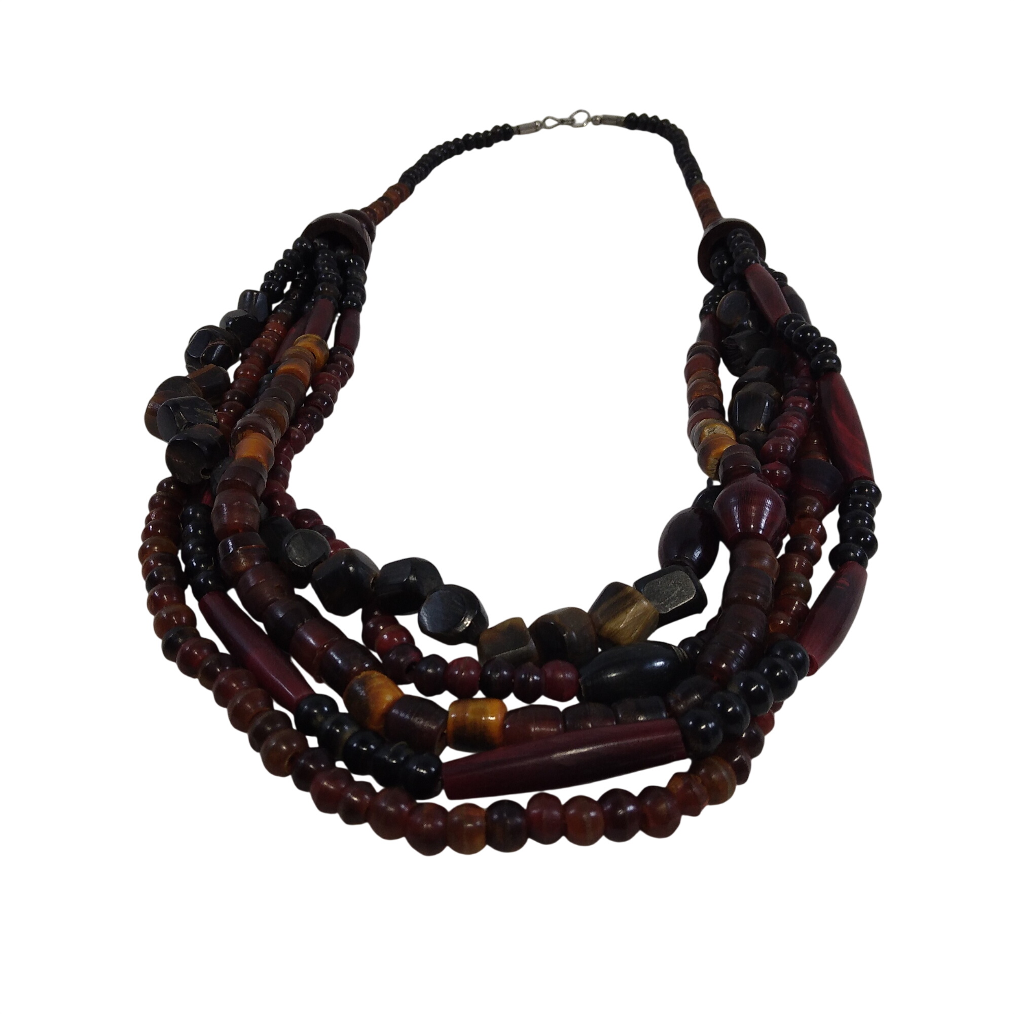 Collier en perles de corne Très bon état - 40,00 € Collier en perles de corne Très bon état reconditionné disponible sur Label Emmaüs