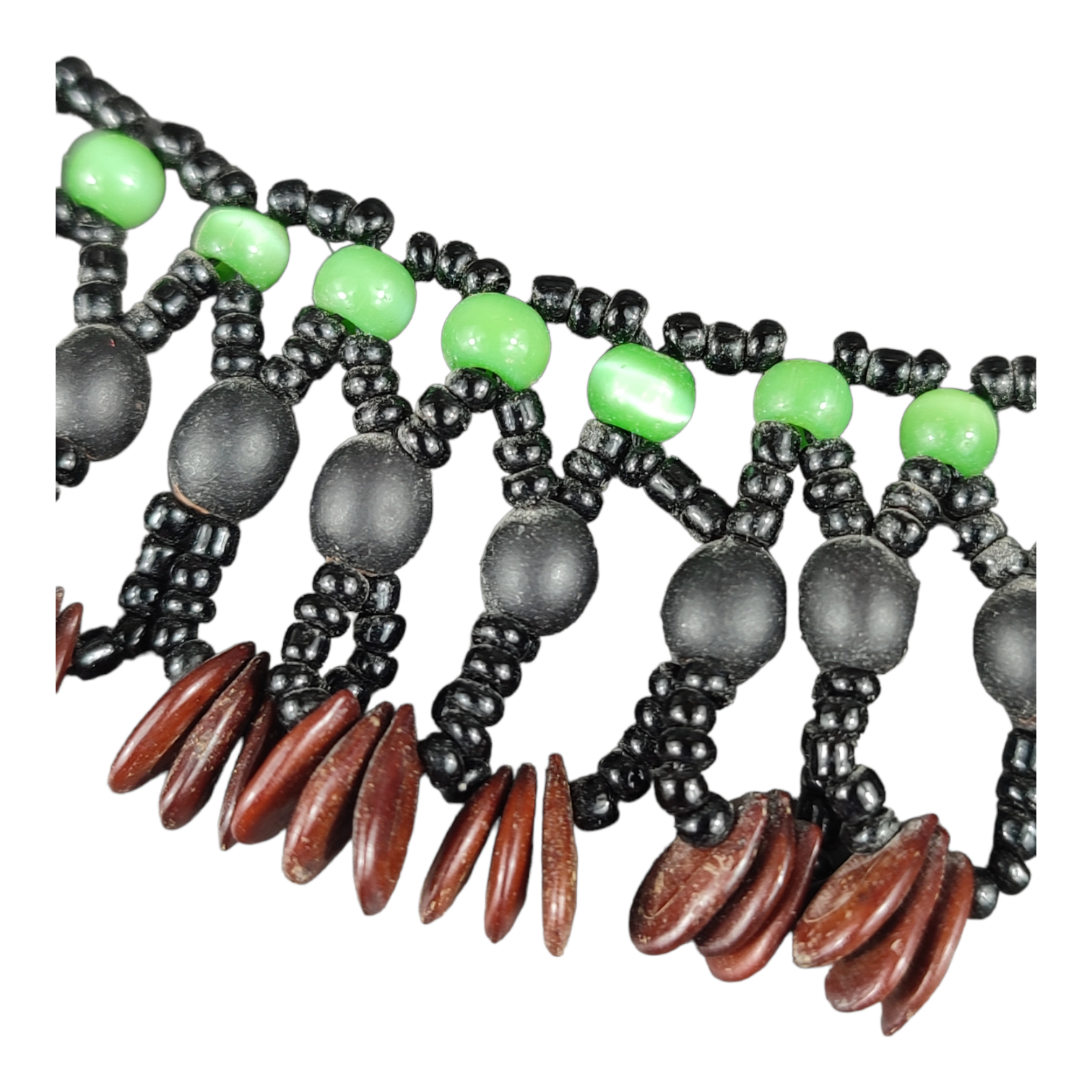 Voir photo 4 de Collier et boucles d'oreilles en graines naturelles Collier et boucles d'oreilles en graines naturelles Bon état reconditionné photo 4