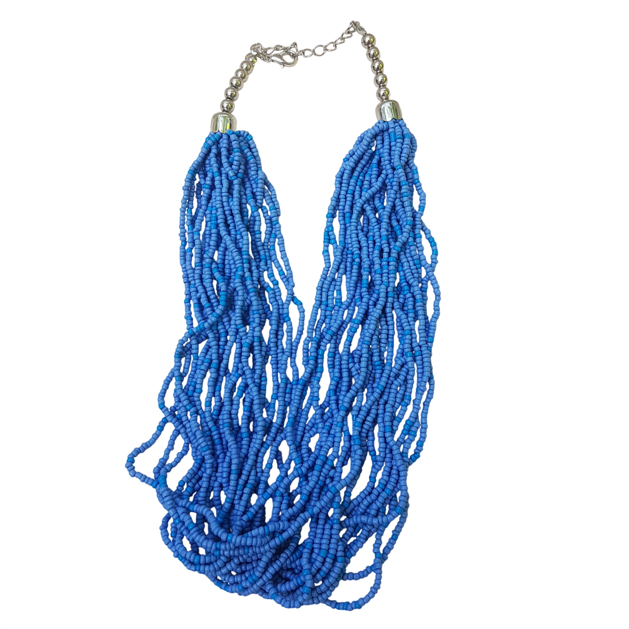 Acheter Collier ras du cou en perles de rocaille bleues Parfait état - 11,00 € Collier ras du cou en perles de rocaille bleues Parfait état reconditionné disponible sur Label Emmaüs