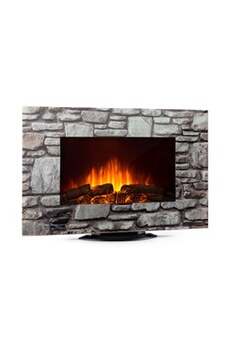Colmar Cheminée électrique 1000W / 2000W sur pied ou murale LED 7 couleurs verre Décor imitation pierre gris Bon état - 168,99 € Colmar Cheminée électrique 1000W / 2000W sur pied ou murale LED 7 couleurs verre Décor imitation pierre gris Bon état Klarstein reconditionné disponible sur Darty