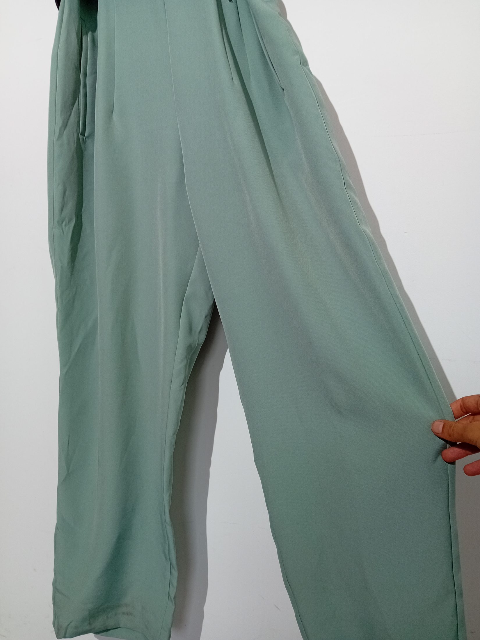 Voir photo 4 de Combinaison Pantalon Vert D'eau Zara L (T6108) Combinaison Pantalon Vert D'eau Zara L (T6108) Bon état reconditionné photo 4