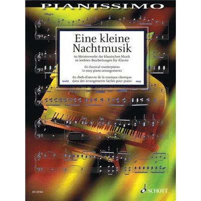 Compilation - Eine kleine Nachtmusik (Une petite musique de nuit) : 60 pièces classiques célèbres --- Piano État correct Schott reconditionné disponible sur Fnac