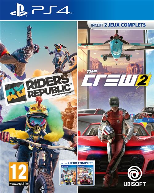 Compilation Riders Republic + The Crew 2 PS4 État correct Ubisoft reconditionné disponible sur Fnac
