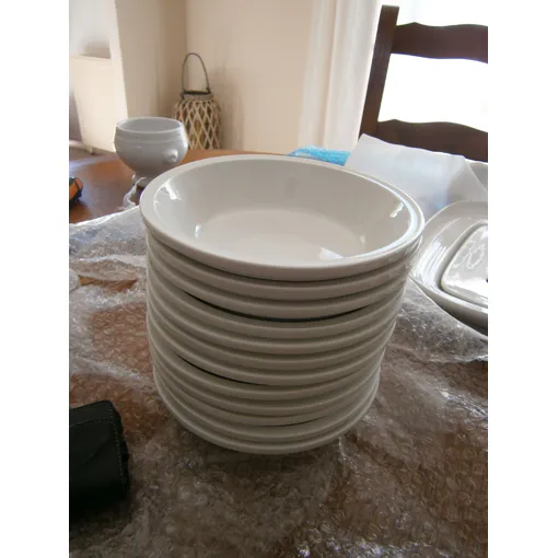 Compotiers Ronds Blancs Diamètre 15,5 Cm En Porcelaine Sarreguemines Lot De 12 Bon état - 94,60 € Compotiers Ronds Blancs Diamètre 15,5 Cm En Porcelaine Sarreguemines Lot De 12 Bon état reconditionné disponible sur Rakuten