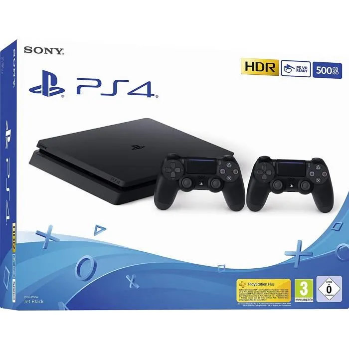 Console de jeu - Playstation 4 - 500Go - Pack 2 manettes inclus - Noir refurbished - 201,90 € Console de jeu - Playstation 4 - 500Go - Pack 2 manettes inclus - Noir refurbished reconditionné disponible sur Cdiscount Seconde Vie