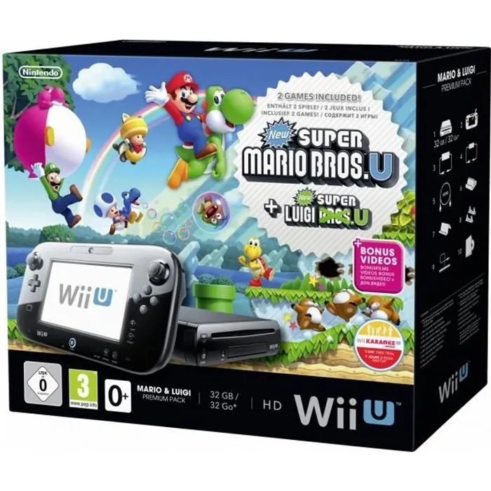 Console de jeux - Nintendo - Wii U - Mario + Luigi Premium Pack - 32 Go - WLAN - USB Reconditionné - 189,90 € Console de jeux - Nintendo - Wii U - Mario + Luigi Premium Pack - 32 Go - WLAN - USB Reconditionné Nintendo reconditionné disponible sur Cdiscount Seconde Vie