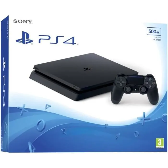 Console de salon - Sony - PlayStation 4 Slim - 500 Go - 1 Manette DUALSHOCK 4 - Noir Reconditionné - 161,90 € Console de salon - Sony - PlayStation 4 Slim - 500 Go - 1 Manette DUALSHOCK 4 - Noir Reconditionné PlayStation reconditionné disponible sur Cdiscount Seconde Vie